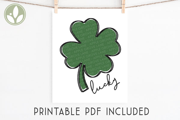 Shamrock Svg - Lucky Shamrock Svg - St Patrick Svg - Four Leaf Clover Svg - Scribble Shamrock Svg - St Patricks Svg - St Patty's Svg - Lucky