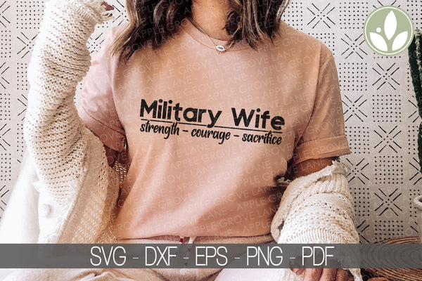 Military Wife Svg - Proud Military Wife - Military Svg - Army Wife Svg - Soldier Wife Svg - Military Family Svg - Military Wife Shirt