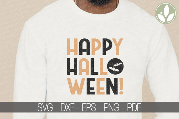 Happy Halloween Svg - Halloween Svg - Happy Halloween Sign Svg - Happy Halloween Shirt Svg - Halloween Laser Cut File - Happy Halloween Png