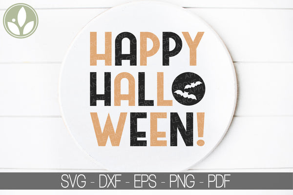 Happy Halloween Svg - Halloween Svg - Happy Halloween Sign Svg - Happy Halloween Shirt Svg - Halloween Laser Cut File - Happy Halloween Png