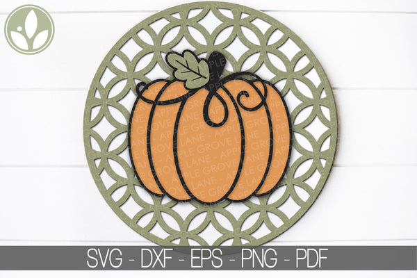 3D Layered Pumpkin Svg - Pumpkin SVG - Fall Svg - 3D Pumpkin Svg - Halloween Svg - Laser Cut Pumpkin Svg - Fall Pumpkin Svg - Fall Round Svg