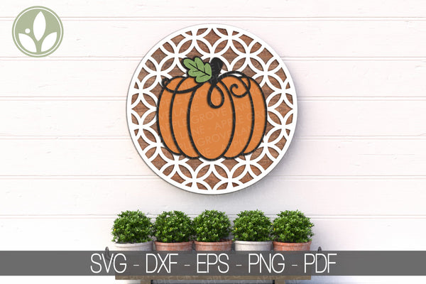 3D Layered Pumpkin Svg - Pumpkin SVG - Fall Svg - 3D Pumpkin Svg - Halloween Svg - Laser Cut Pumpkin Svg - Fall Pumpkin Svg - Fall Round Svg