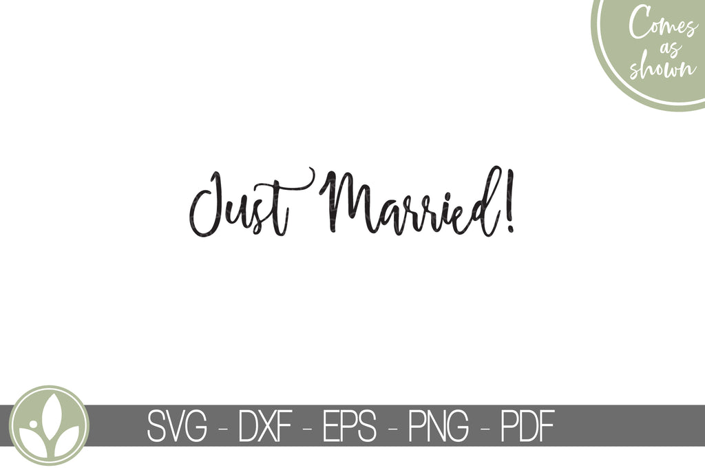 Just Married SVG Just Married PNG Just Married Banner SVG Just Married  Shirts Just Married With Hearts 