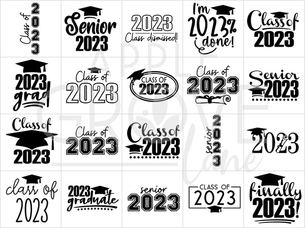 Class of 2023 Svg Bundle - Graduation SVG - 2023 Svg -  2023 Senior SVG - Graduation 2023 Svg - Class of 2023 Shirt - Senior 2023 Svg