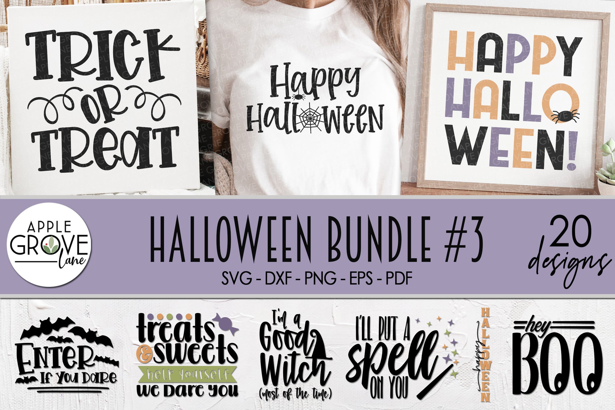 Halloween Svg Bundle - 20 Designs - Halloween Sign Svg - Halloween Png - Halloween Shirt Svg - Halloween Laser Cut File - Kids Halloween Svg